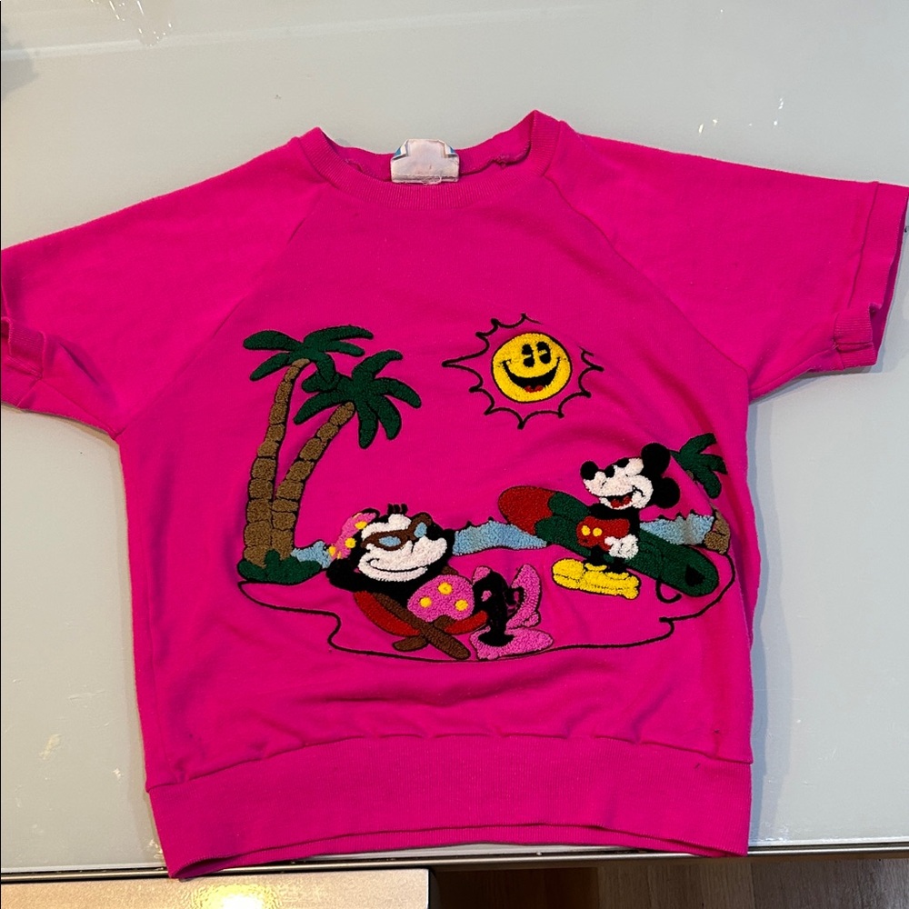 Vintage  1980s colors  pop short sleeve women’s sweatshirt Sunday Comics